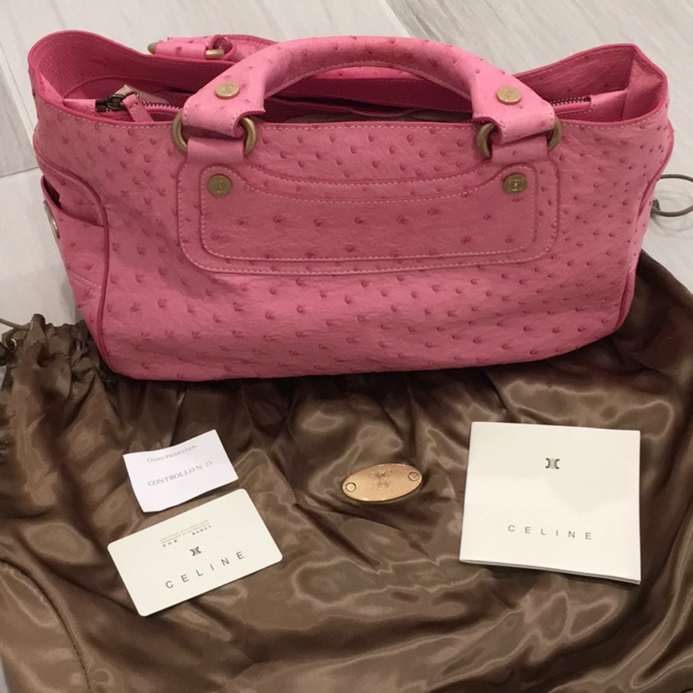 Celine Ostrich Bag